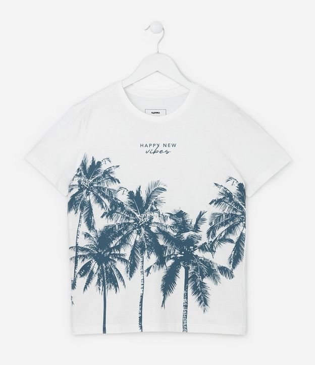 Remera Infantil con Estampa Palmeras - Talle 5 a 14 años 2
