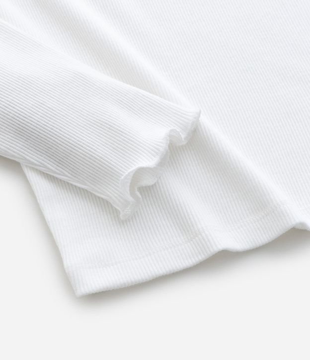 Remera Infantil Rib con Volado de Broderie – Talle 5 A 14 años 5