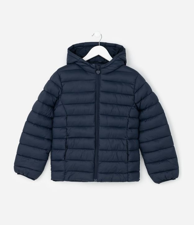 Campera Infantil Puffer en Microfibra con Capucha – Talle 5 a 16 años 2