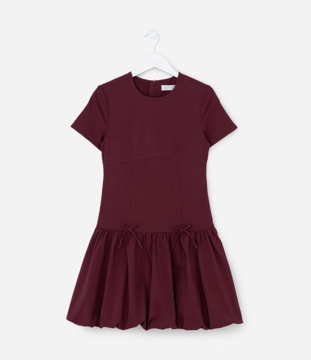 Vestido Infantil en Viscolino con Pollera Balonê – Talle 5 a 14 años 3