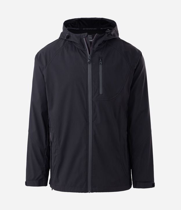 Campera Deportiva Tecnológica Resistente al Agua con Capucha 6
