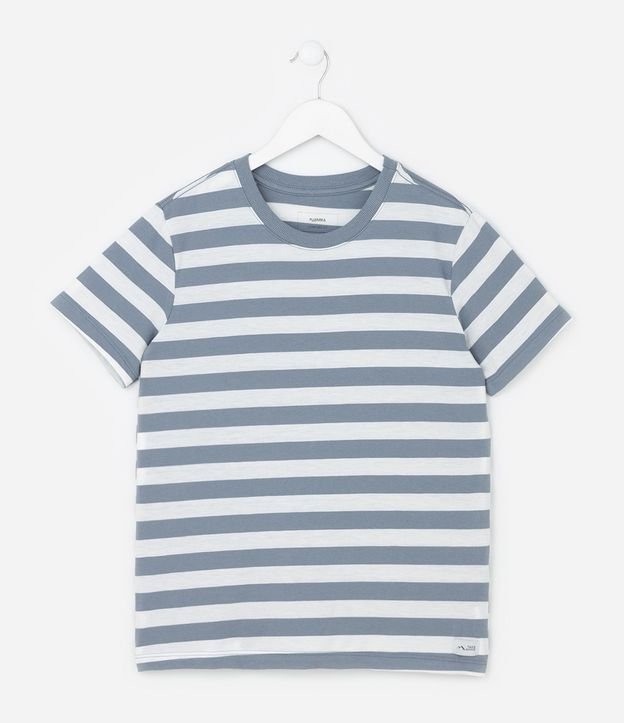 Remera Infantil Comfort con Estampa de Rayas  - Talle 5 a 14  Anos 2