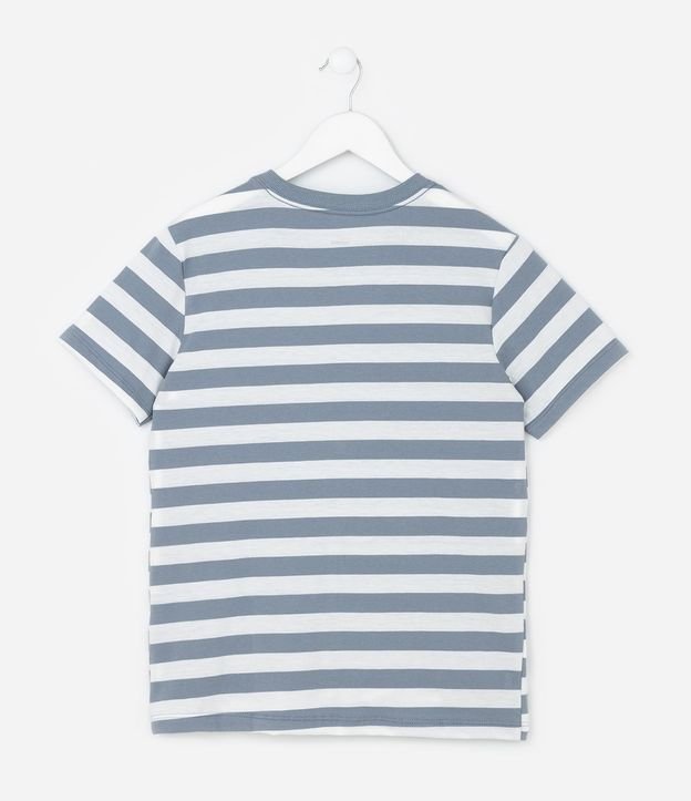 Remera Infantil Comfort con Estampa de Rayas  - Talle 5 a 14  Anos 3