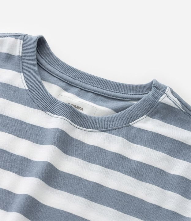 Remera Infantil Comfort con Estampa de Rayas  - Talle 5 a 14  Anos 5