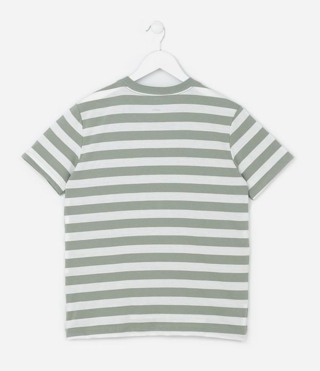 Remera Infantil Comfort con Estampa de Rayas  - Talle 5 a 14  Anos 3