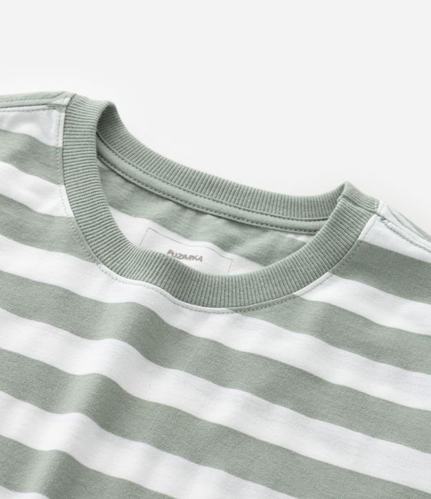 Remera Infantil Comfort con Estampa de Rayas  - Talle 5 a 14  Anos 5