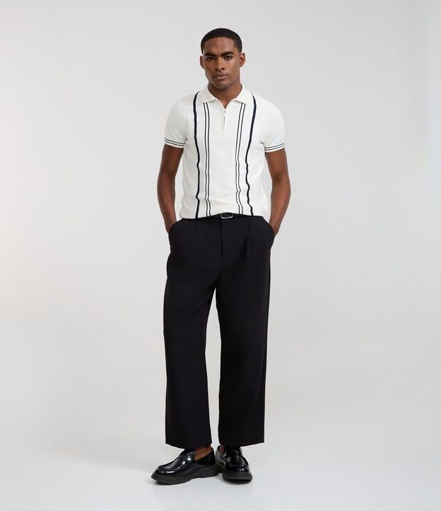 Camisa Polo Slim en Punto con Rayas Contrastantes  2