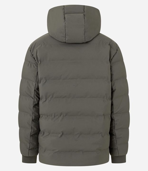 Campera Puffer Deportiva sin Costura con Capucha 5