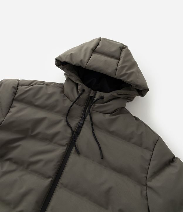Campera Puffer Deportiva sin Costura con Capucha 6