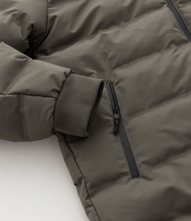 Campera Puffer Deportiva sin Costura con Capucha 8
