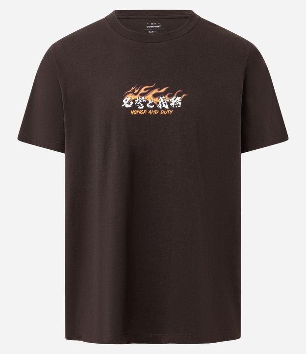 Remera en Algodón con Estampa Frente y Espalda Honor and Duty 7