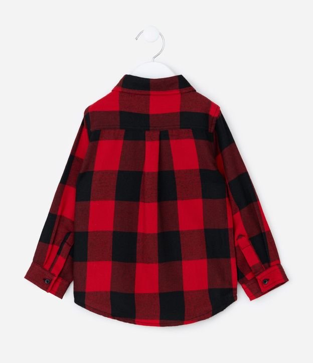 Camisa Manga Larga de Cuadros Búfalo - Talle 1 a 6 años 3