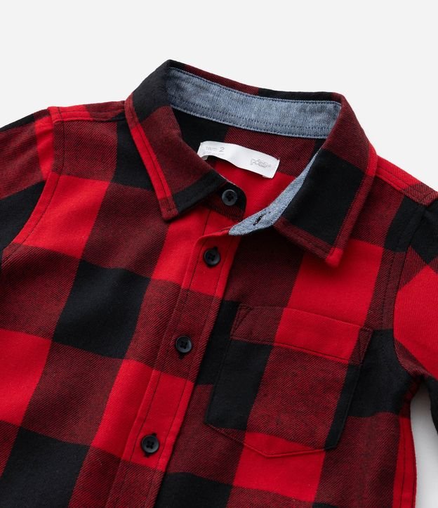 Camisa Manga Larga de Cuadros Búfalo - Talle 1 a 6 años 6