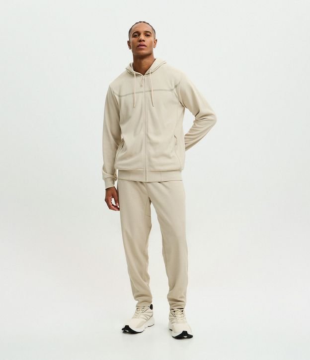 Saco Deportivo Texturizado con Raya Reflectante y Capucha 2