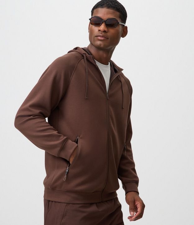 Saco Tech Fleece Deportivo con Capucha y Cremallera 1