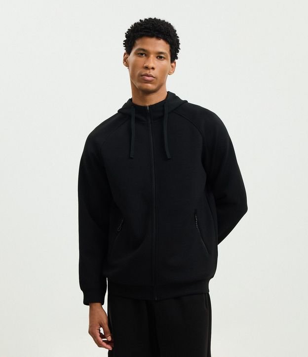 Saco Tech Fleece Deportivo con Capucha y Cremallera 1
