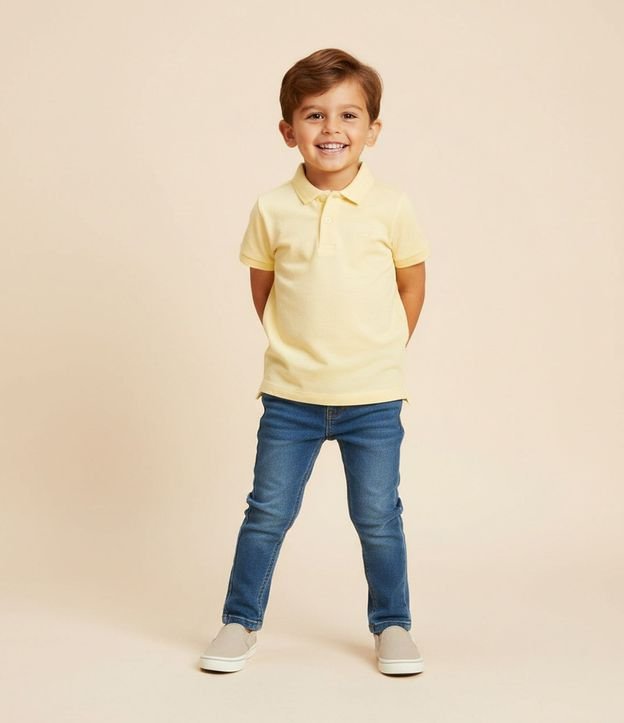 Remera Polo Infantil con Bordado - Talle 1 a 5 años