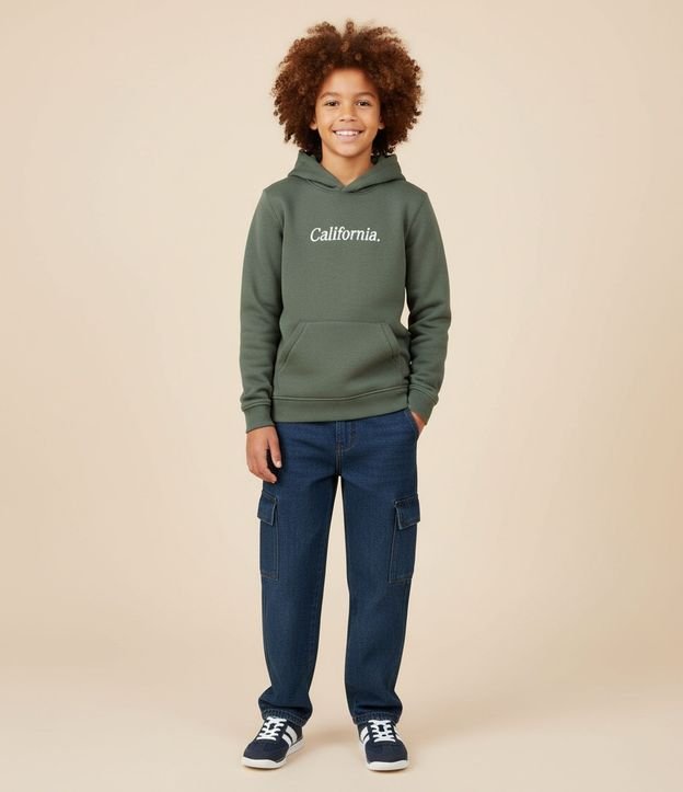 Saco Infantil en Algodón con Bordado Lettering – Talle 5 a 14 años