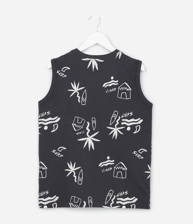 Musculosa Infantil en Algodón con Estampa Tropical - Talle 5 a 14 años 3