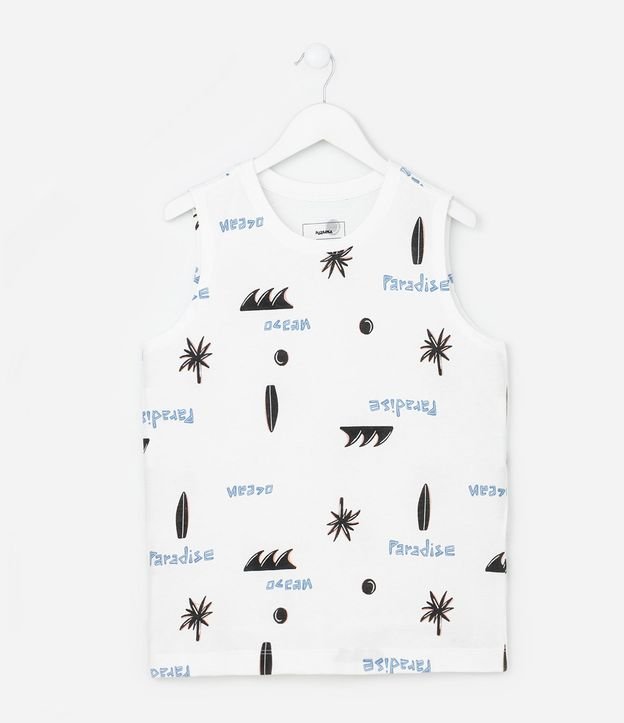 Musculosa Infantil con Estampa Tropical - Talle 5 a 14 años 2