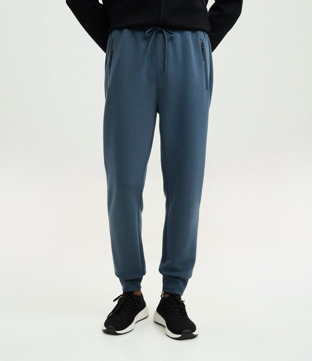 Pantalón Jogger Deportivo con Cremallera en el Bolsillo y Bajo Ajustado 2