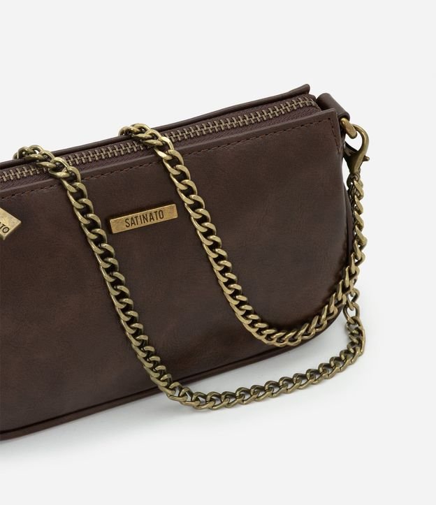 Cartera baguette Pequeña en PU con Asa Desmontable 7
