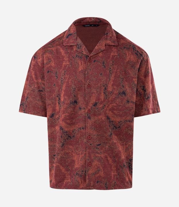 Camisa Jacquard en Algodón con Diseño Camuflado 5