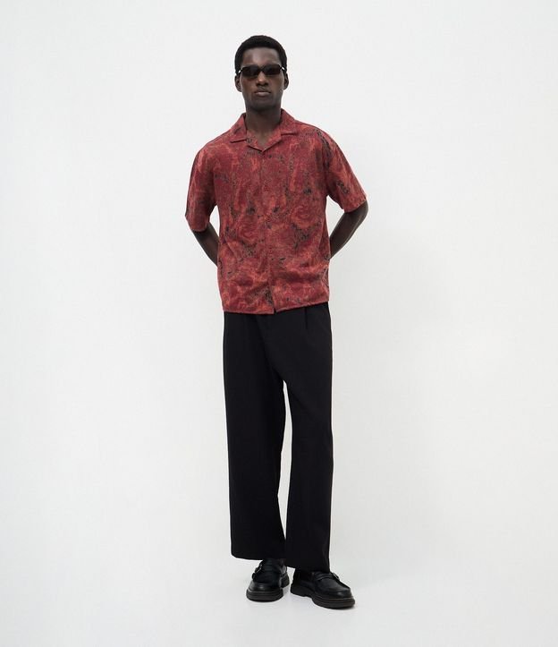 Camisa Jacquard en Algodón con Diseño Camuflado 2