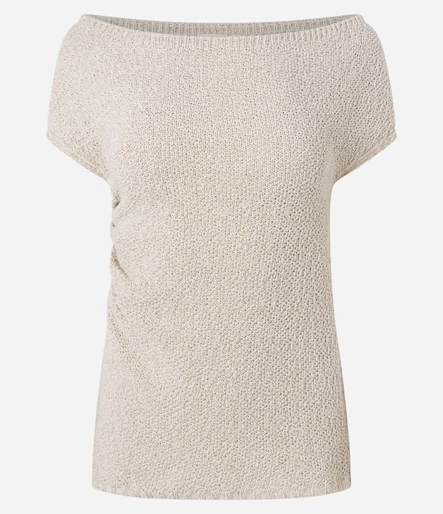Blusa Texturizada en Punto con Escote Asimétrico 7