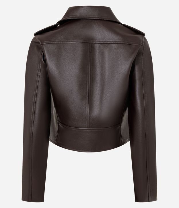 Campera Biker en PU con Cremallera en los Bolsillos 5