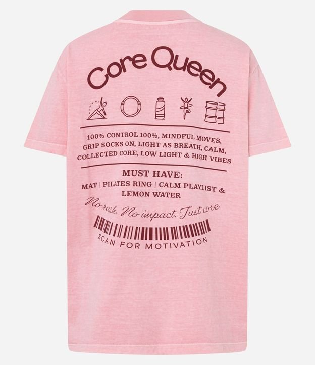 Remera Oversized Deportiva con Estampa Frente y Espalda Core Queen 6