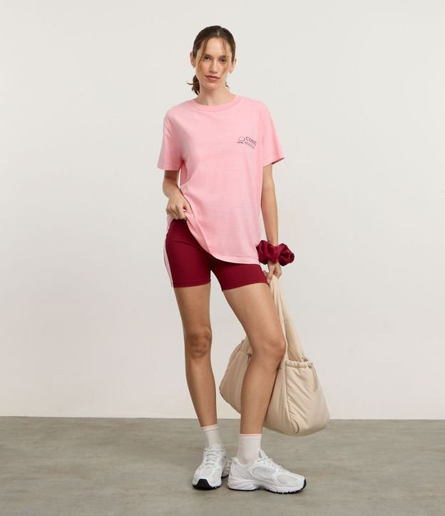 Remera Oversized Deportiva con Estampa Frente y Espalda Core Queen 2