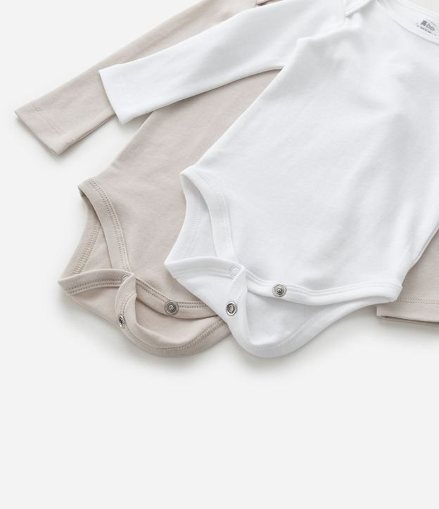 Kit 02 Bodies Infantiles en Suedine con Manga Larga - Talle RN a 24 meses 6