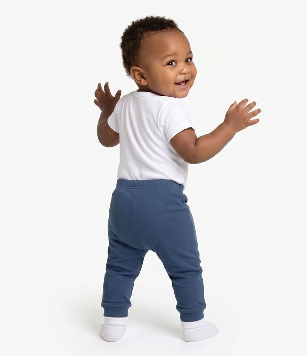 Kit 02 Bodies Básicos en Suedine con Cuello Americano - Talle RN a 18 meses 7