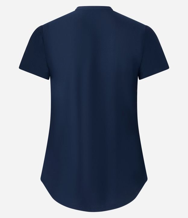 Remera Deportiva en Microfibra con Estampa de Ondas 5
