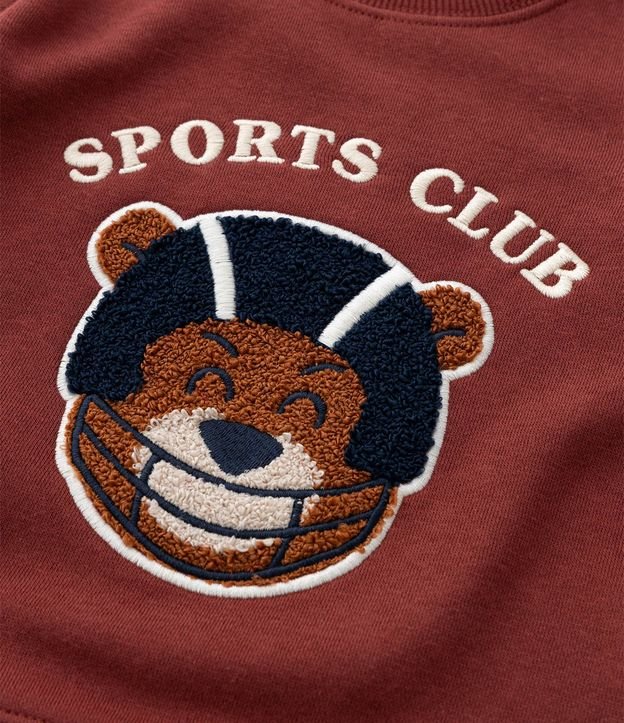 Saco Infantil con Bordado Chenille Oso Sports Club – Talle 1 a 6 años 8