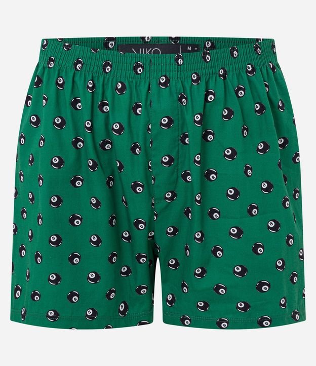 Calzoncillo Boxer de Tela en Tricolina con Estampa Bola Ocho 4