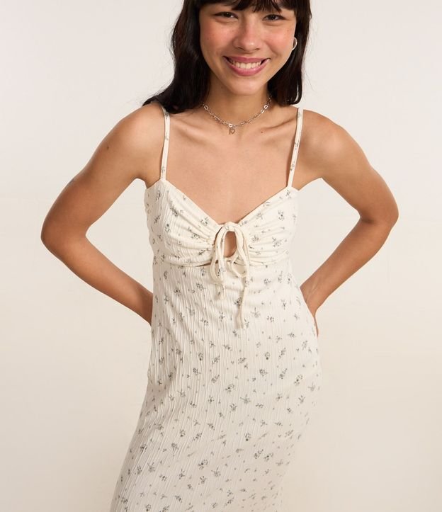 Vestido New Midi con Busto Fruncido y Estampa Floral Liberty 2