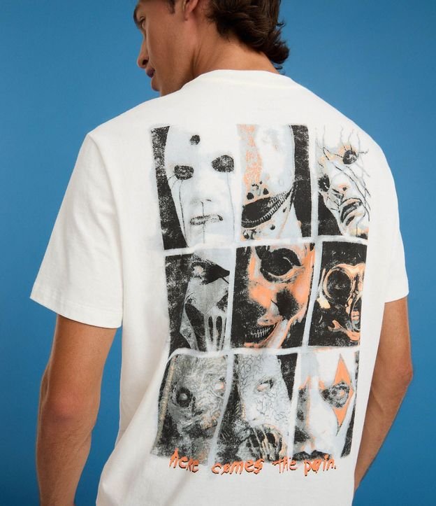Remera Comfort en Algodón con Estampado de Slipknot 1