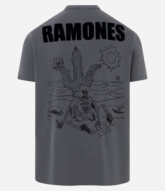 Remera Comfort en Algodón con Estampa Ramones 10