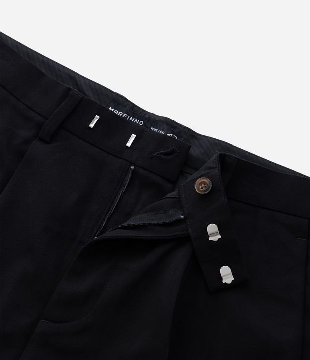 Pantalón Wide Leg con Bolsillo y Friso Sastre 13