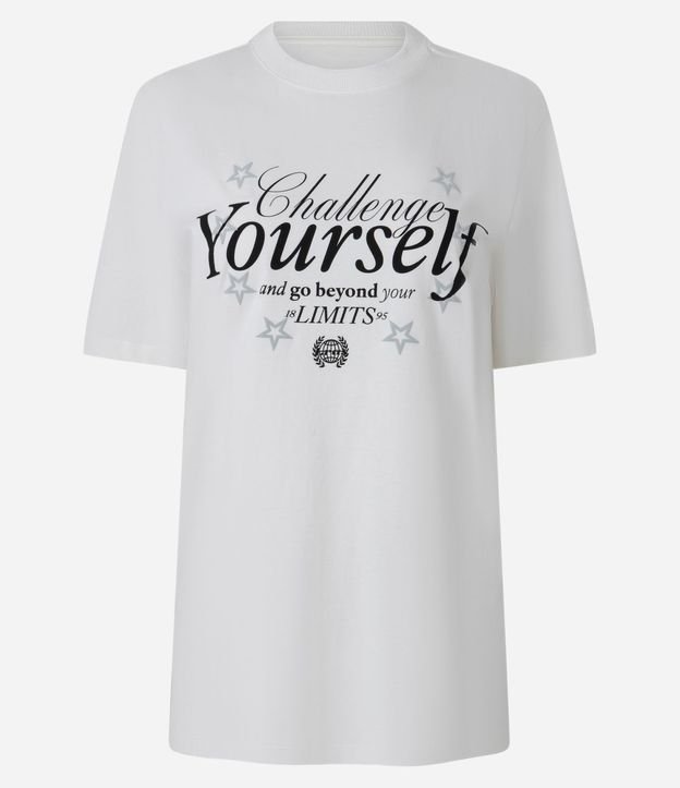 Remera en Algodón con Estampa Frente y Espalda Challenge Yourself 6