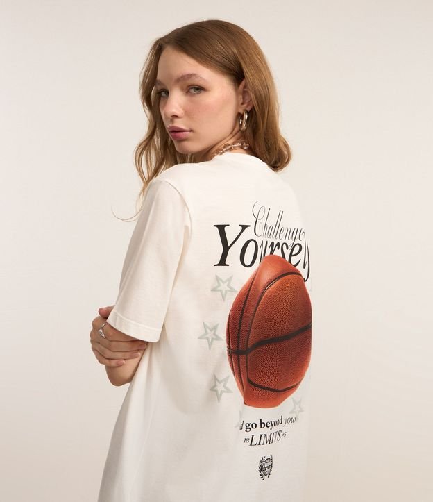 Remera en Algodón con Estampa Frente y Espalda Challenge Yourself 1