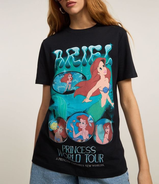 Remera T-shirt en Algodón con Estampa Ariel 3