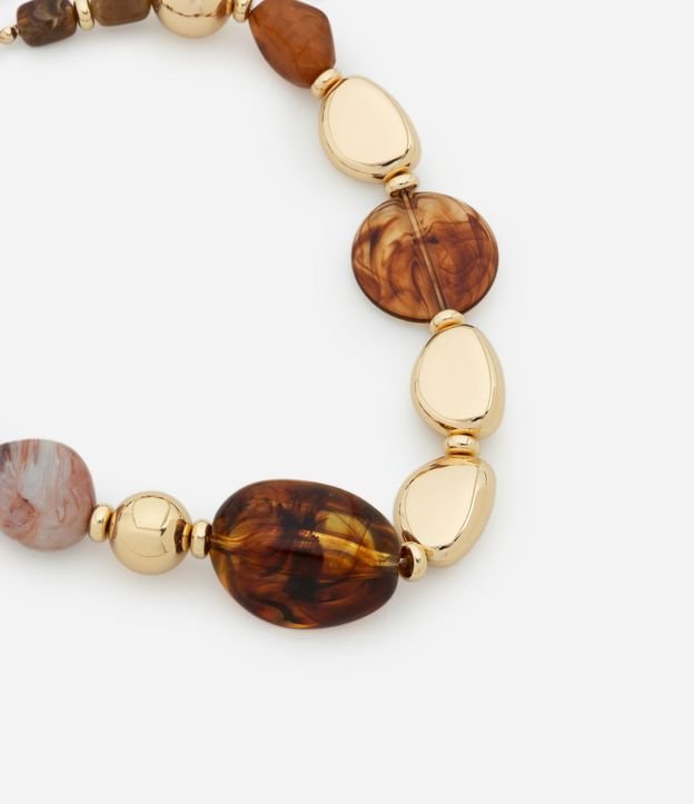 Collar Maxi Asimétrico con Piedras Resinadas 2