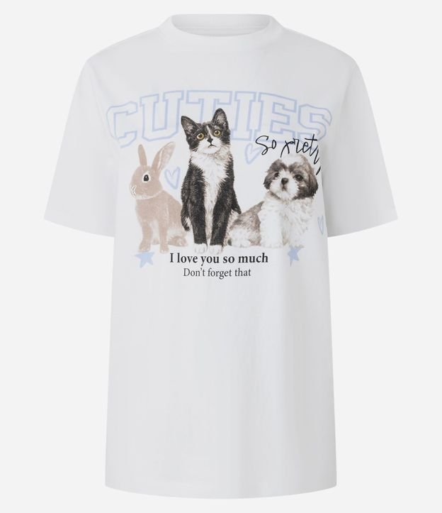 Remera T-shirt en Algodón con Estampa de Animalitos 6