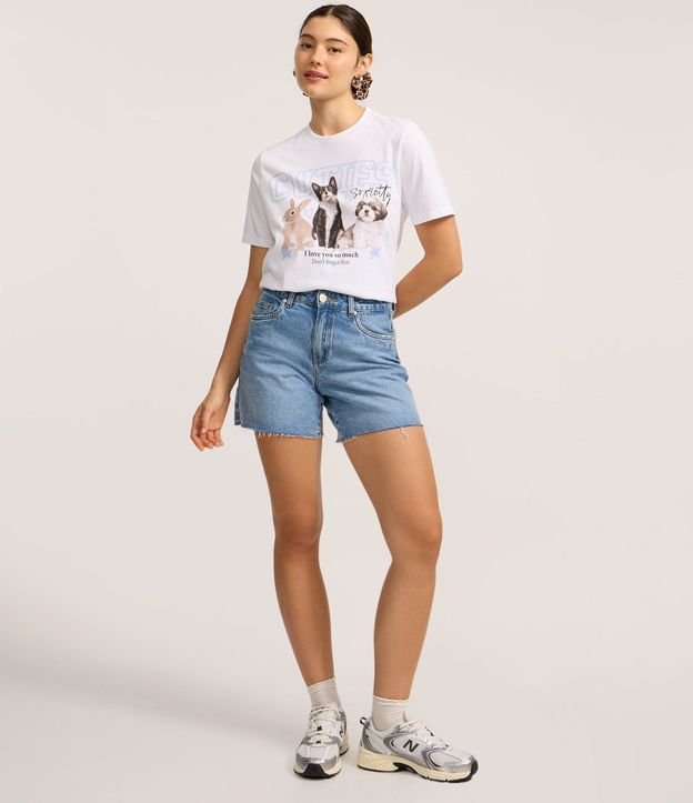 Remera T-shirt en Algodón con Estampa de Animalitos 3
