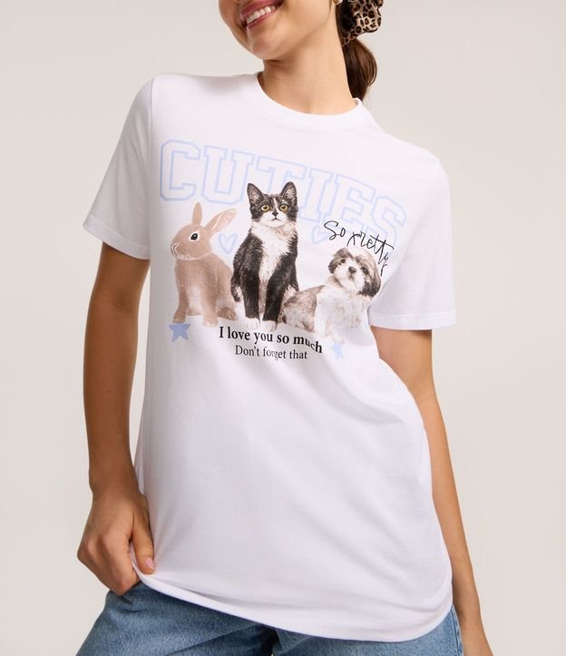 Remera T-shirt en Algodón con Estampa de Animalitos 5