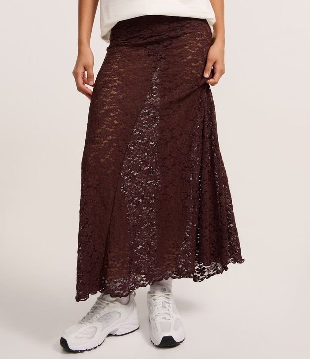 Pollera Larga en Encaje Floral 4