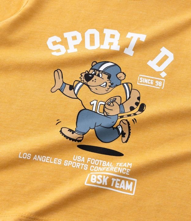 Remera Infantil con Estampado de Tigre Fútbol Americano - Talle 1 a 6 años 5